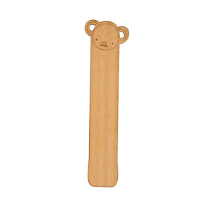 bear wooden bookmark