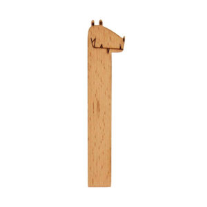 Crocodile wooden bookmark